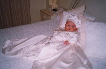 Me on mummy and daddy's bed